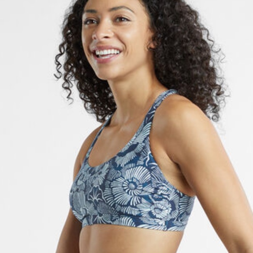 NWT Title Nine Lehua Cross Back Bikini Top Women's size S
